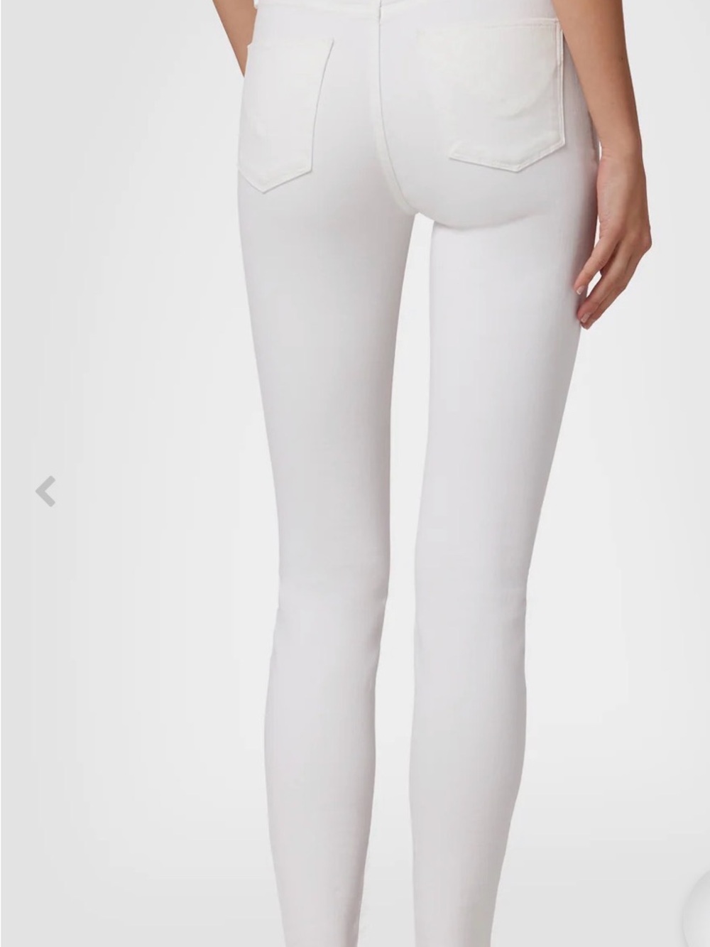 Hudson Jeans Barbara High-Rise White Skinny Stretch Jeans Size 29